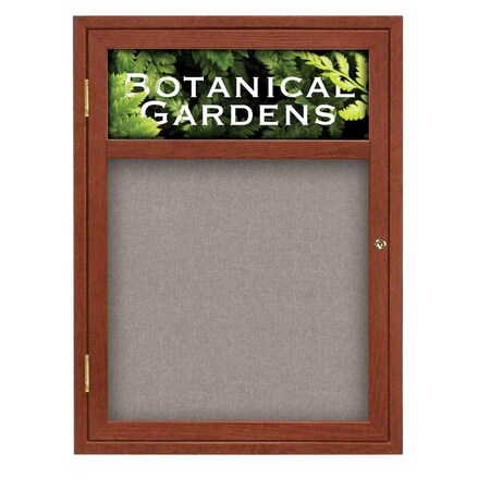 United Visual Products Sliding Glass Door Radius Letterboard, Hdr, 72"x48", Gold/Licorice Vinyl UV9023ACSH-GOLD-LICORI